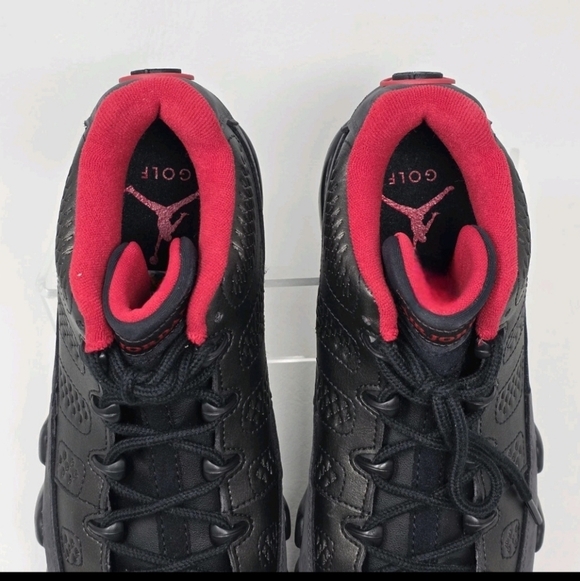 Nike Air Jordan 9 Low Golf Charcoal Men Size 9 Black True Red Shoes FJ5934-002 main image 2